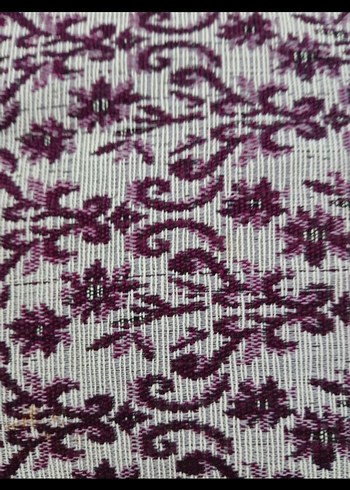 bordo Batik Desenli Koltuk  divan Örtüsü - Görsel 2