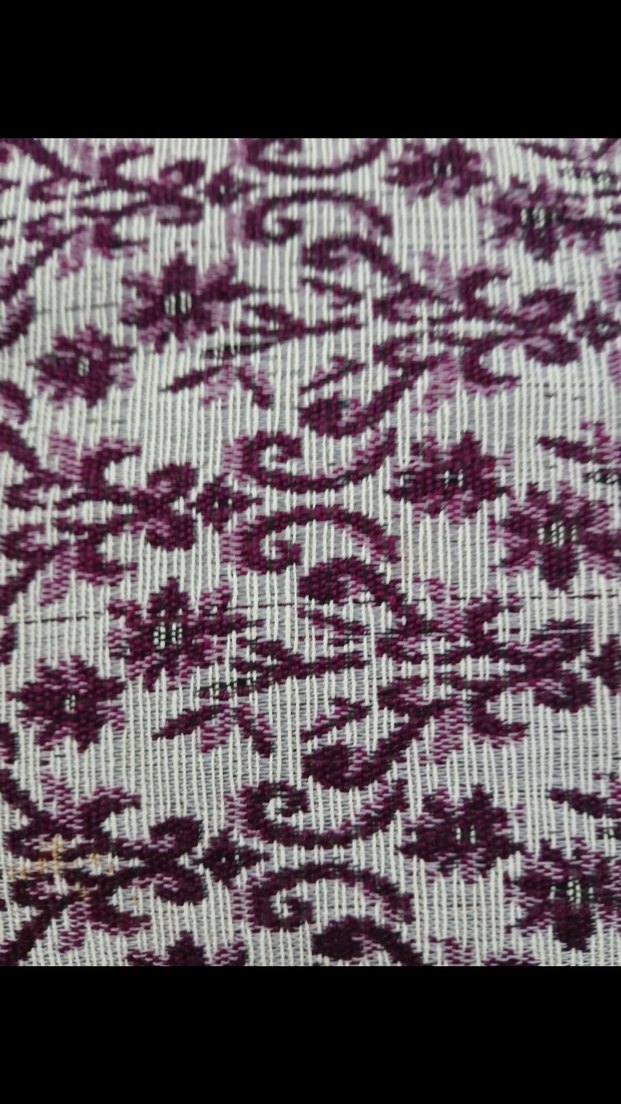 bordo Batik Desenli Koltuk  divan Örtüsü - Görsel 2