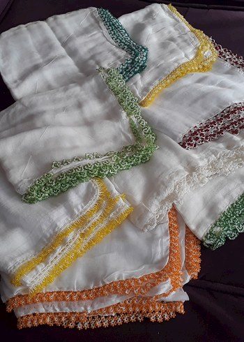 renkli boncuk oyalar pamuklu - Görsel 2