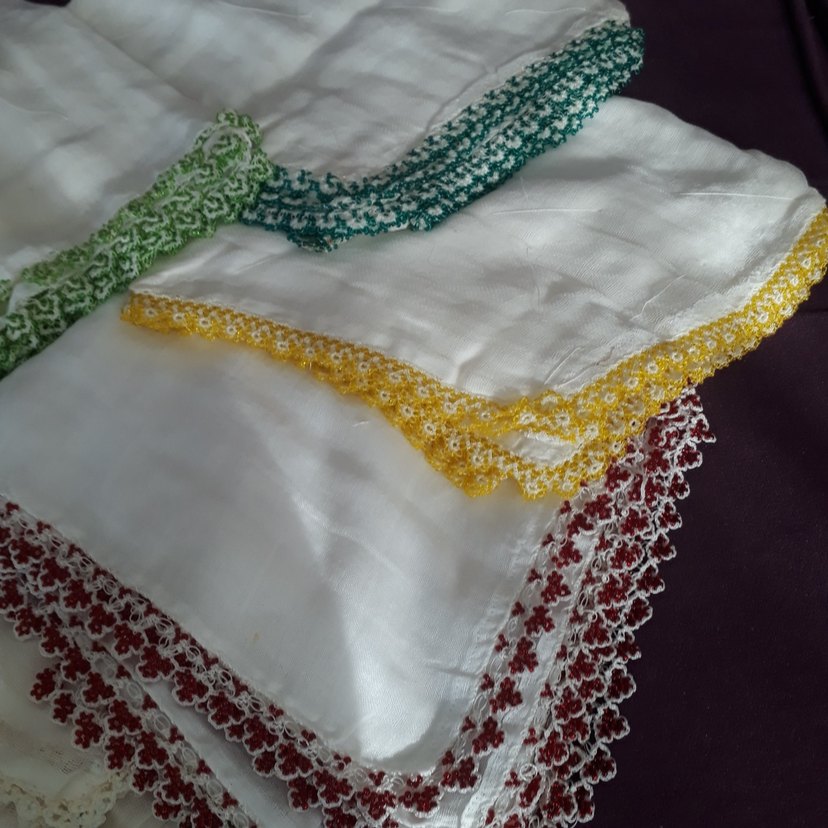 renkli boncuk oyalar pamuklu - Görsel 4