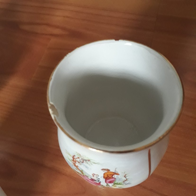 Pastel Beyaz Desenli Porselen Bardak Seti - Görsel 4