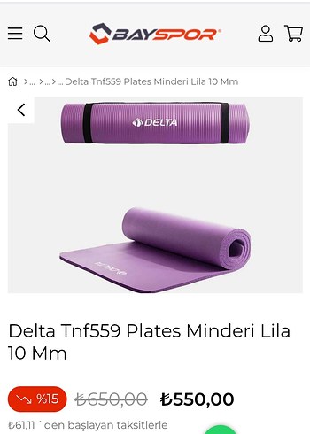 Delta Mavi Pilates Halkası ve matt - Görsel 6