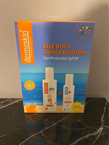 Güneş kremi dermoskin aile boyu avantajlı