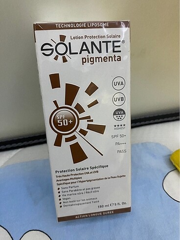 Solante pigmenta güneş kremi