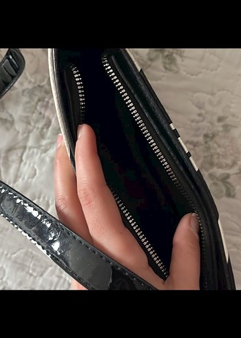 Kahverengi Deri Zebra Desenli Kadın Çanta - Görsel 4