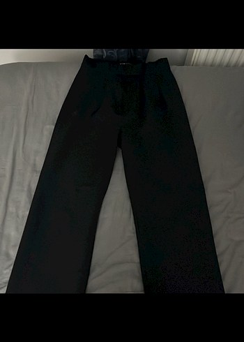 Siyah Kadın Kumaş Pantolon - Görsel 2