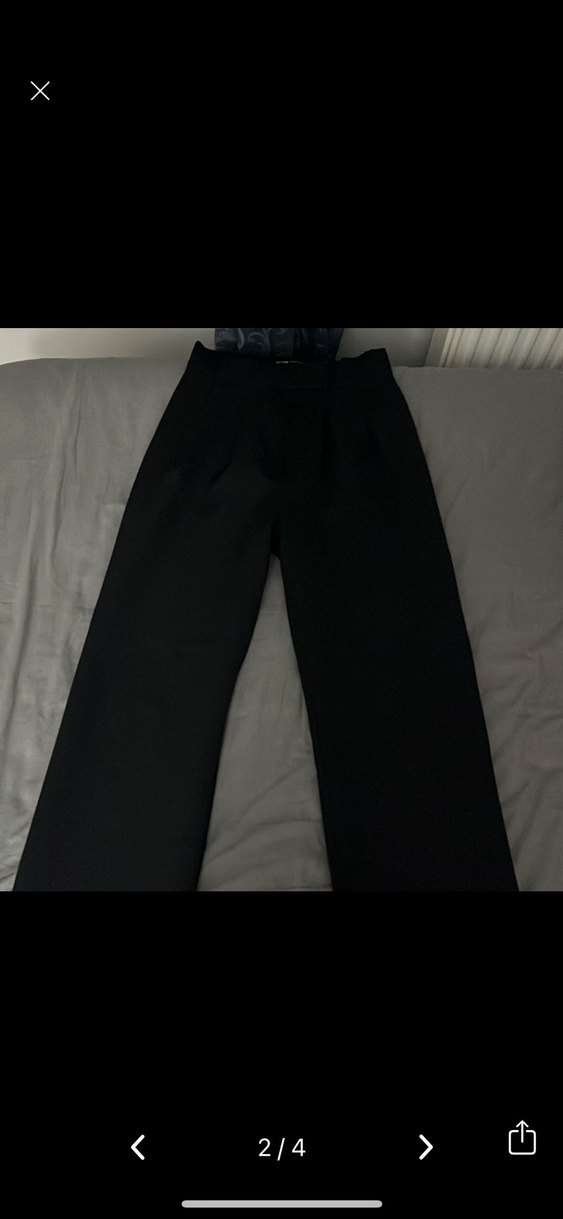 Siyah Kadın Kumaş Pantolon - Görsel 2