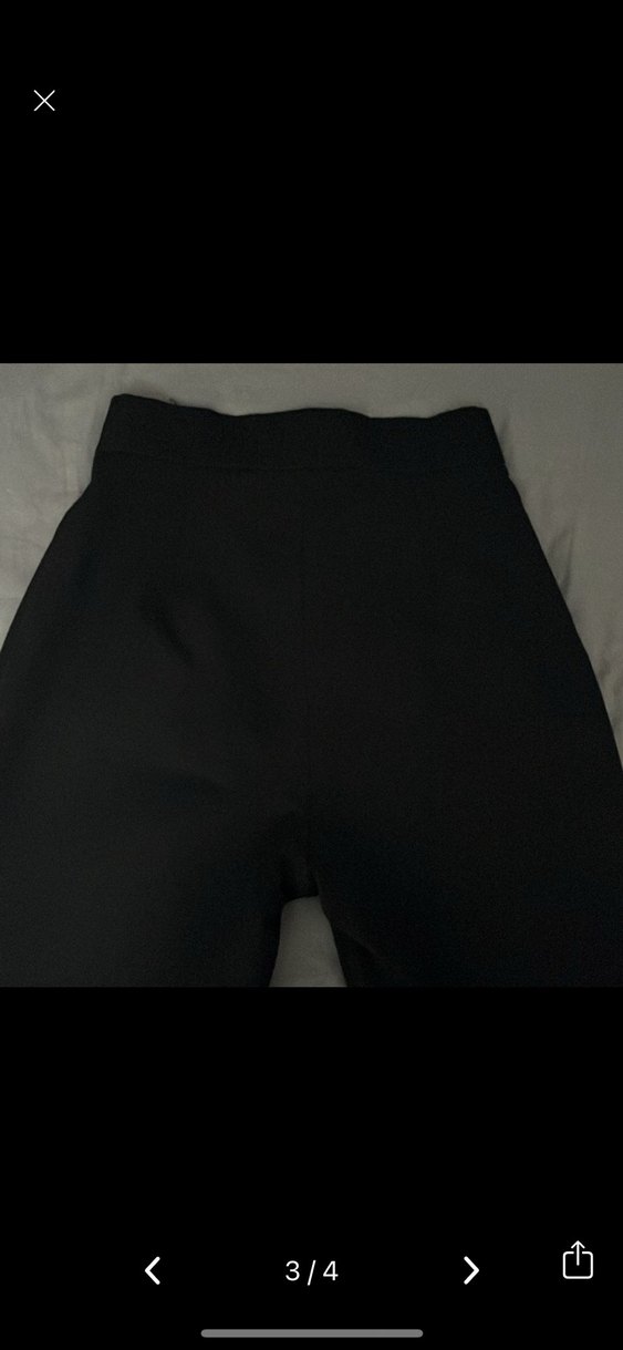 Siyah Kadın Kumaş Pantolon - Görsel 3