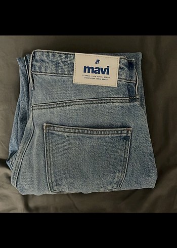 Mavi mom jean - Görsel 3