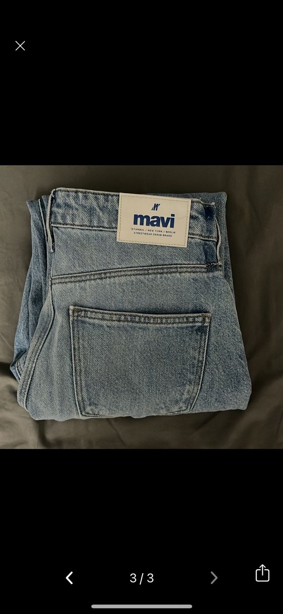 Mavi mom jean - Görsel 3