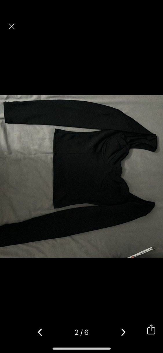 Mavi crop bluz - Görsel 2