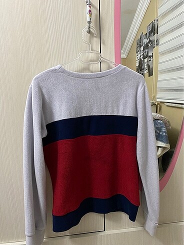 s Beden çeşitli Renk Peluş sweatshirt