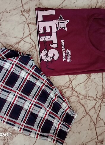m Beden Şortlu pijama takımı