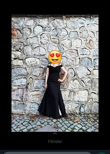 l Beden siyah Renk Abiye 