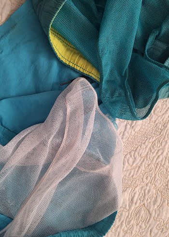 Erkek Mavi Mini Bol Kesim Kemerli Mayo - Görsel 7