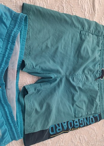 Erkek Mavi Mini Bol Kesim Kemerli Mayo - Görsel 3