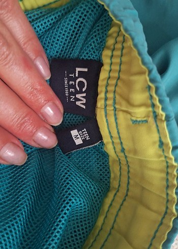 Erkek Mavi Mini Bol Kesim Kemerli Mayo - Görsel 8