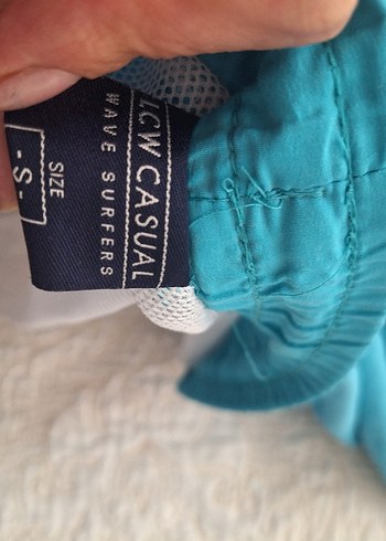 Erkek Mavi Mini Bol Kesim Kemerli Mayo - Görsel 9