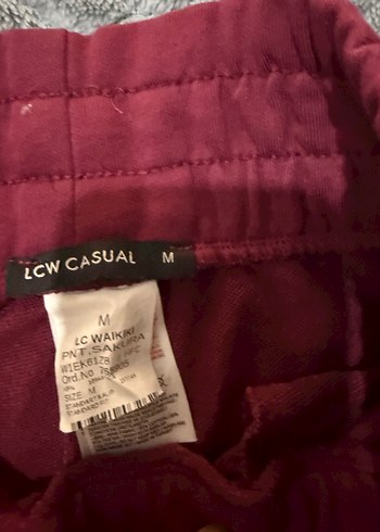 Kadın Kırmızı Rahat Kesim Jogger Pantolon - Görsel 7