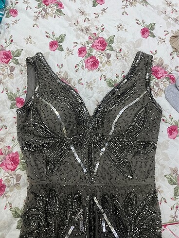 Tamamen taş işleme abiye - Görsel 11