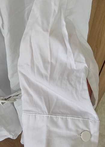 46 Beden beyaz Renk Uzun Kollu Beyaz Gömlek Elbise