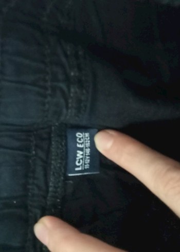 s Beden Siyah Keten Kadın Pantolon