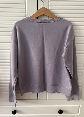 Benetton Kız Çocuk Mor Baskılı Sweatshirt
