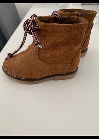 Zara Kız Çocuk Süet Kahverengi Botlar