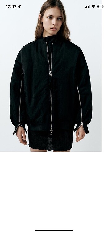 Zara naylon bomber ceket