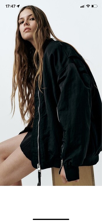 Zara Zara naylon bomber ceket