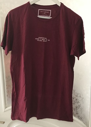 Zara Sloganlı Tshirt