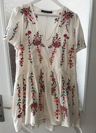 Zara Çiçek Motifli Elbise 