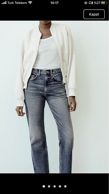 Zara straight fit jean