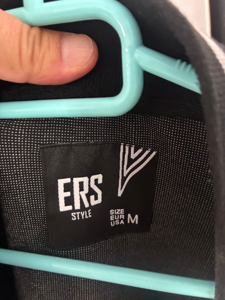 ERS Siyah Fermuarlı İnce Ceket - Görsel 3