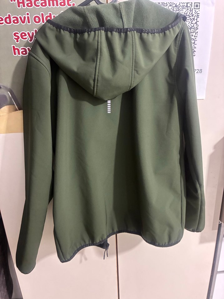 Erkek Haki Fermuarlı Midi Yağmurluk - Görsel 3