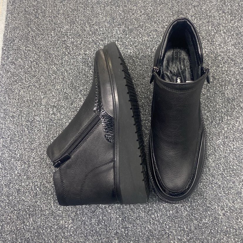 Siyah Kadın Dolgu Topuklu Fermuarlı Bot - Görsel 5