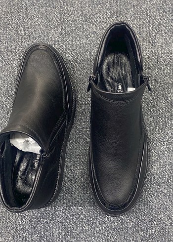 Siyah Kadın Dolgu Topuklu Fermuarlı Bot - Görsel 4