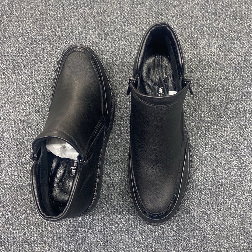 Siyah Kadın Dolgu Topuklu Fermuarlı Bot - Görsel 4