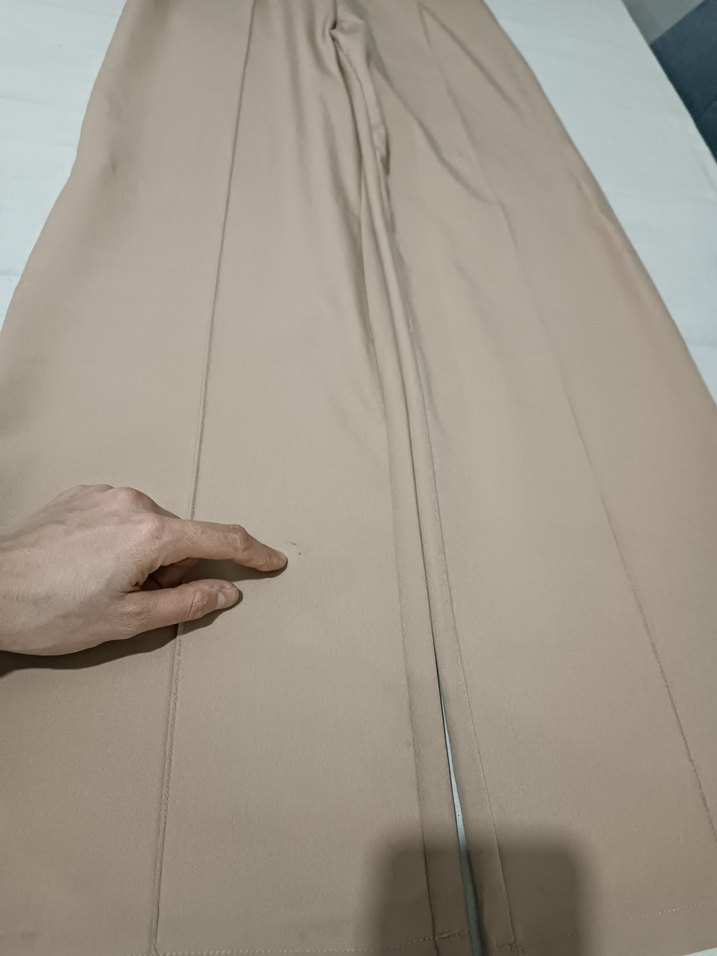 Bej Kadın Kumaş Pantolon - Görsel 3