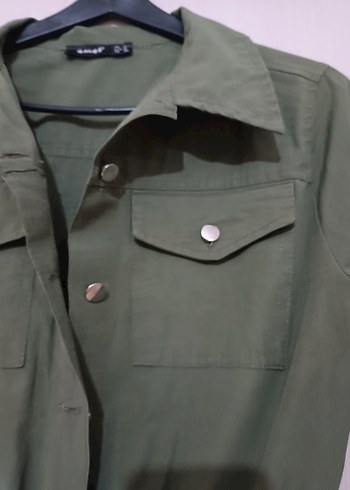 Kadın Kemerli Haki Uzun Tulum - Görsel 6