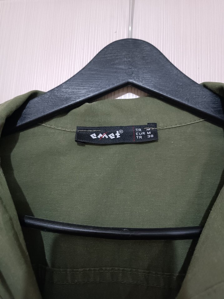 Kadın Kemerli Haki Uzun Tulum - Görsel 4