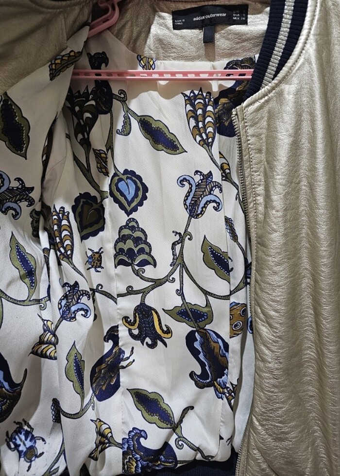 Gold bomber ceket - Görsel 5