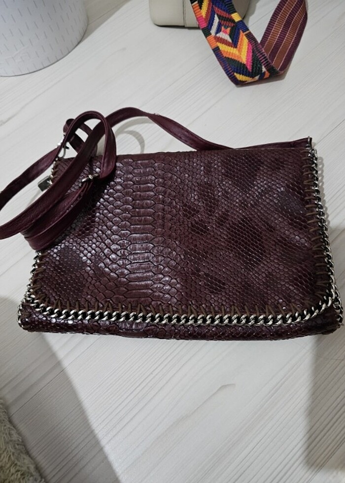 Bordo çants - Görsel 2