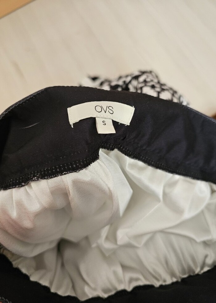 Siyah beyaz şık etek - Görsel 2