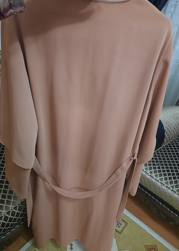 somon rengi Uzun Kollu Bohem Kadın tunik - Görsel 4