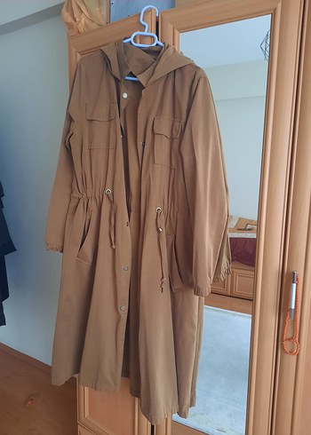 Kadın Kahverengi Süet Uzun Ceket - Görsel 4