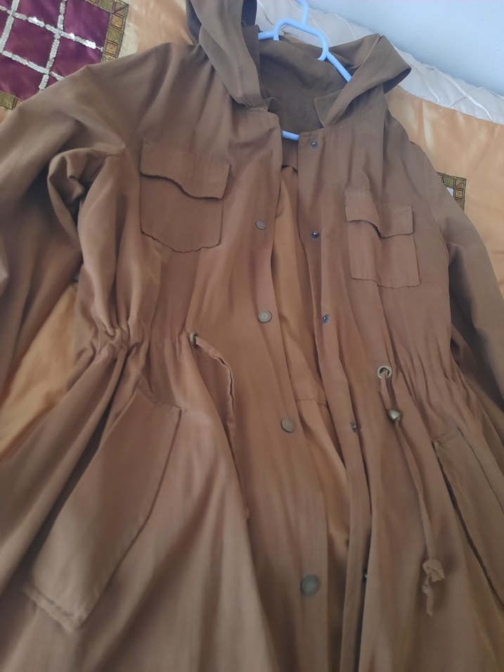 Kadın Kahverengi Süet Uzun Ceket - Görsel 2