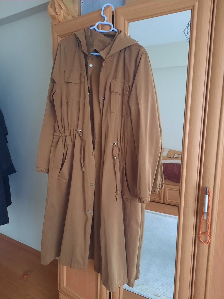 Kadın Kahverengi Süet Uzun Ceket - Görsel 4