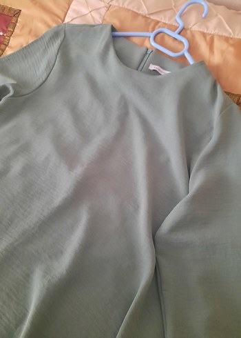 yeşil Kadın Salaş Midi Tunik - Görsel 2