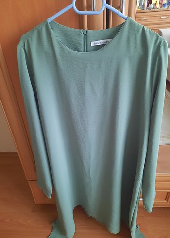 yeşil Kadın Salaş Midi Tunik - Görsel 3